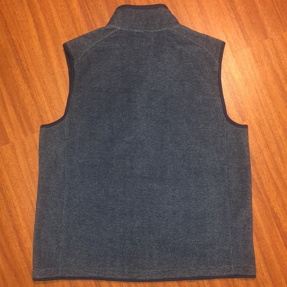 Northwest Territory Mens Blue Striped Full Zip Fleece Vest/Jacket, XLarge, S1 - Picture 6 of 6